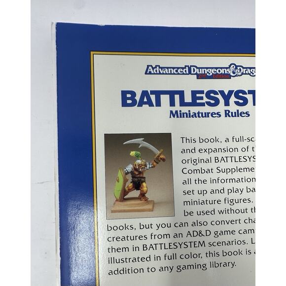 Advance Dungeon & Dragons AD&D Battlesystem Miniatures Rules TSR RPG #9266 - Picture 10 of 13